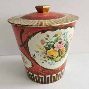 Vintage Horner's Toffees Round Tin - Retro Decor Candy Bucket